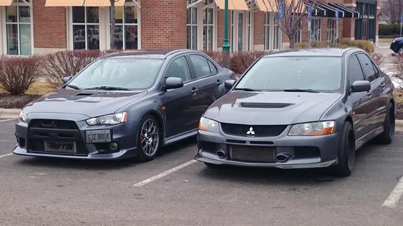 Grabbed a bite to eat and let the evos spend time together haha