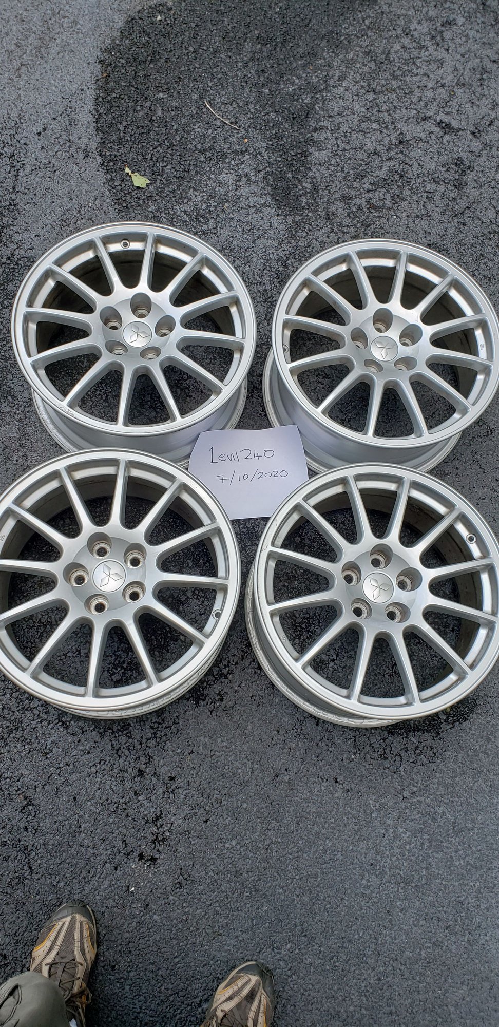 Wheels and Tires/Axles - Stock evo x gsr rims excellent condition $1000 - delaware 19950 - Used - 2003 to 2015 Mitsubishi Lancer Evolution - Greenwood, DE 19950, United States
