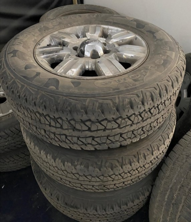 Various alloys and part worn tyres