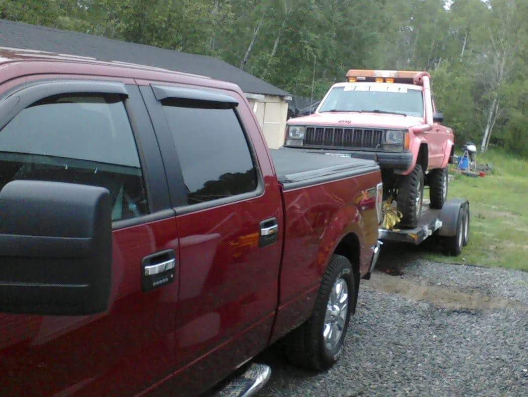 Towing Uhaul Trailer & Cherokee XJ w/o WDH Ford F150 Forum