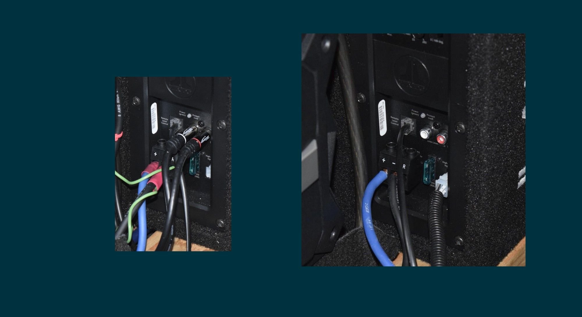 Wiring a sub / subwoofer and amplifier in 2015 F-150 (no door removal