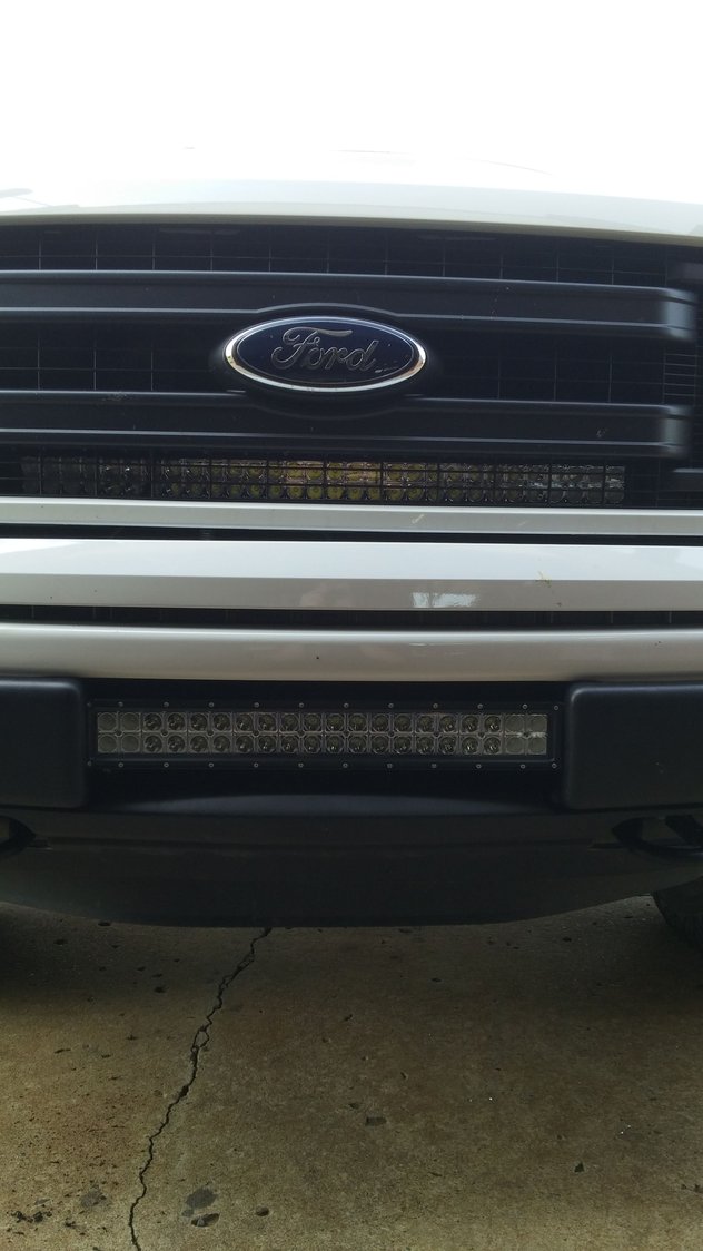 Mounting a light bar behind the grill. Page 2 Ford F150 Forum