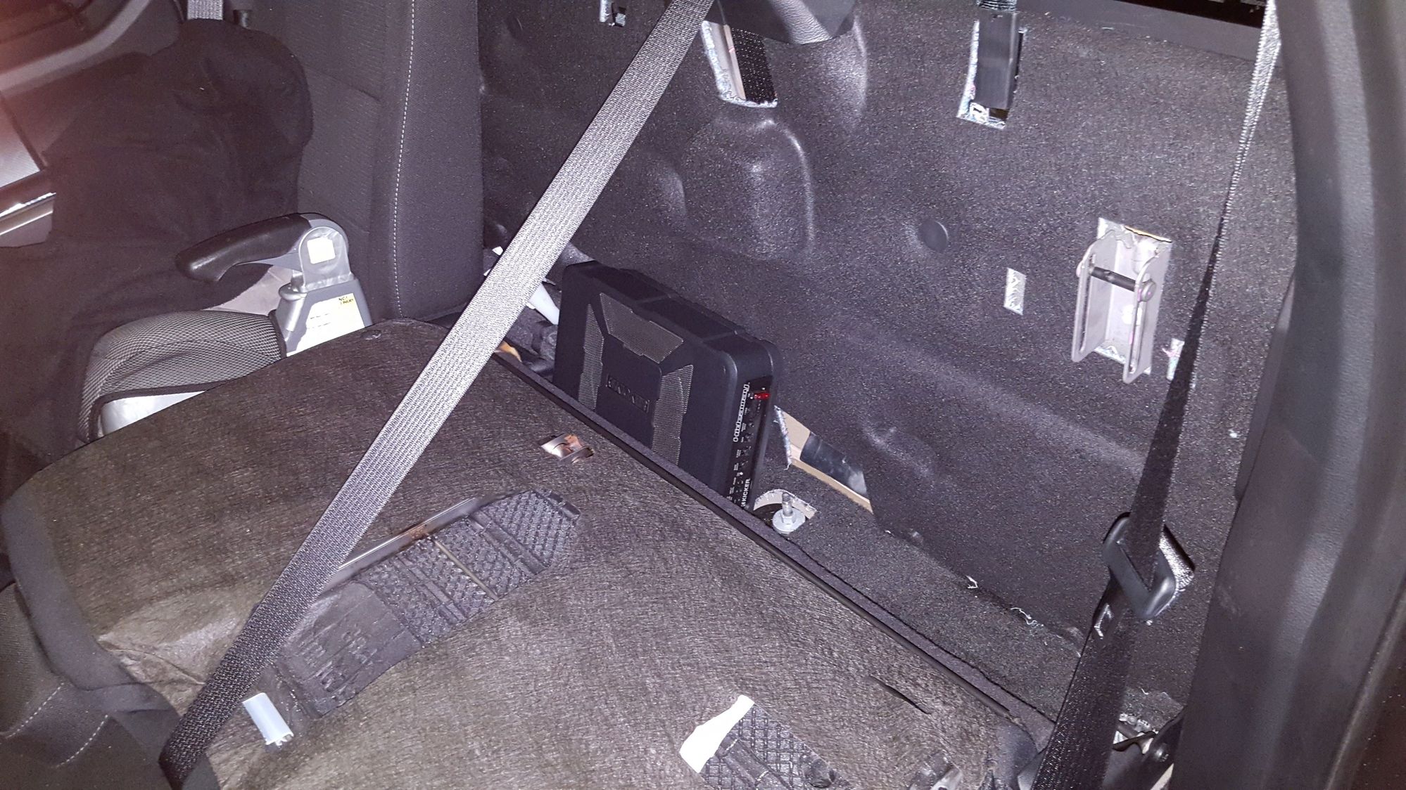 Wiring a sub / subwoofer and amplifier in 2015 F-150 (no door removal