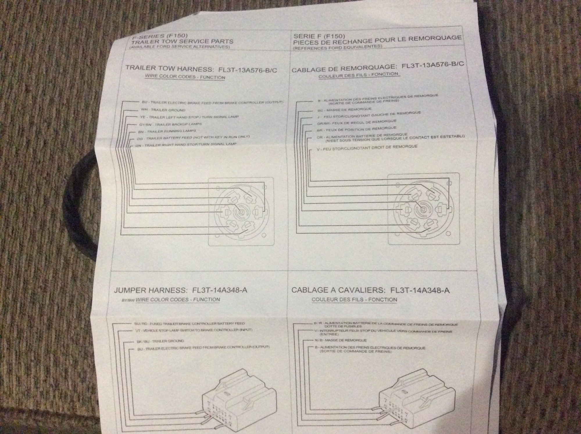 Electrical trailer tow installation instructions. - Ford F150 Forum