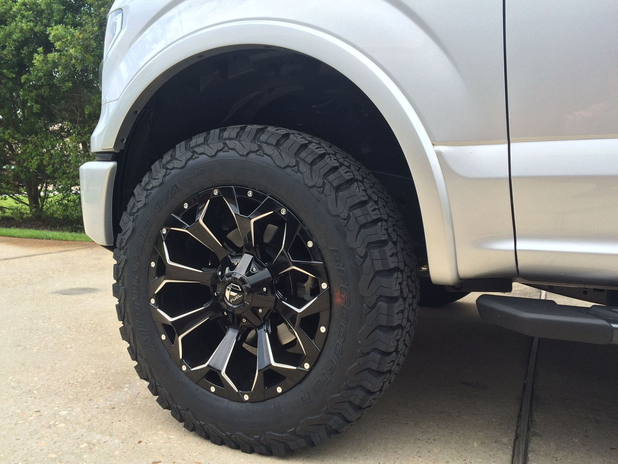 Tire And Wheel Fitment Guide 2017 Page 2 Ford F150 Forum Truck 2016 5 0 V8 Xlt Sport 4x4 Level Daystar 2 25 Kit Cost 550 This Includes Cam Bolt Labor And Alignment