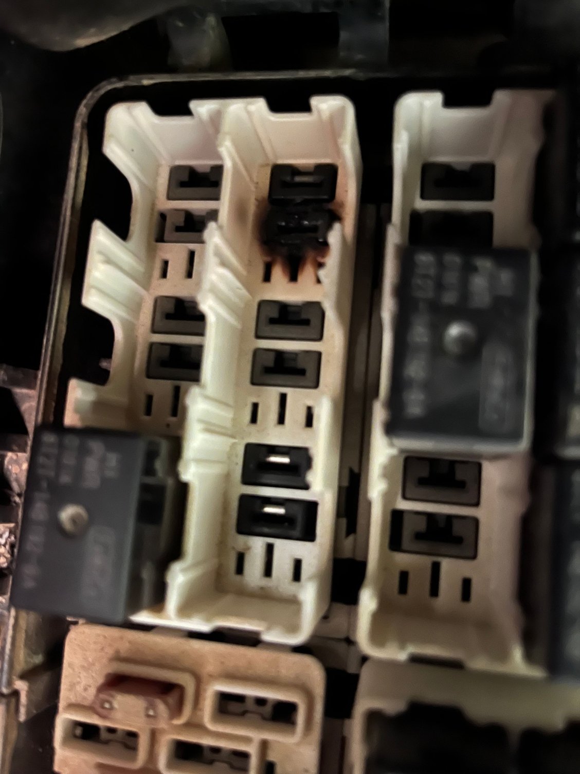 Burnt relay socket for fans 2016 f150 5.0 Ford F150 Forum Community