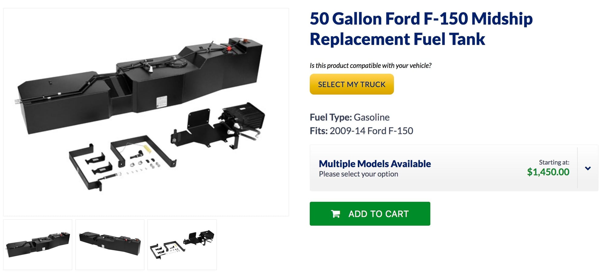 Gas Tank Capacity Ford F 150