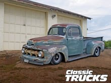 My dream truck would be a 1952 Ford F-100 with everything brand new except for the body i would love for the truck that patina that took decades to look perfect. Also i would be powered by the new 5.0 coyote motor