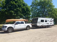 2014 F150
2015 Travel Start 227CKS 
2014 Specialized Camber Expert Evo
2015 Specialized Rumor Expert
199X? Hand built cedar strip canoe built by my father-in-law & my wife.