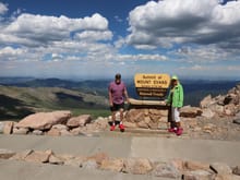 Mt. Evans,  14,264 ft.  Highway is 14,130 FT. July 2016 Colorado