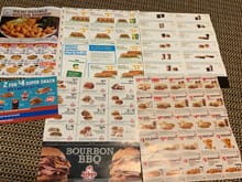 No wonder there are so many morbidly obese people in the world. 5 full pages and 1 booklet of junk food coupons.