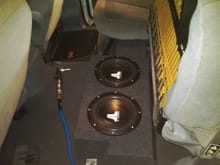 Two JL Audio 10'' Subwoofers in a custom encloser