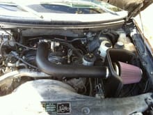 A Look at my K&amp;N Cold Air Intake. Took me 3hrs to install, but, I just wanted to be sure I did it right, so I was constantly looking at the instructions....lol.