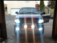 New HID setup in heads and fogs, not thecheap crap either.