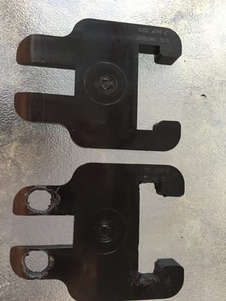 Top factory, bottom, part that slides on cut wider, holes cut for Husky
