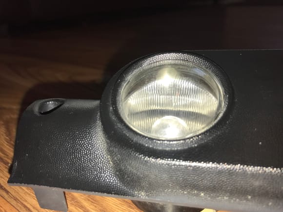 Light scuff on cargo lamp dome lens