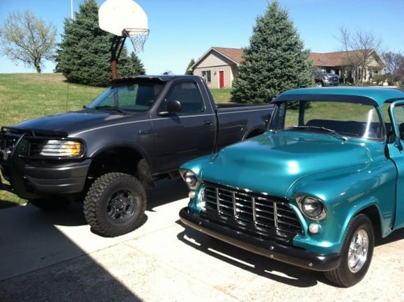 My truck sitting next to the 56