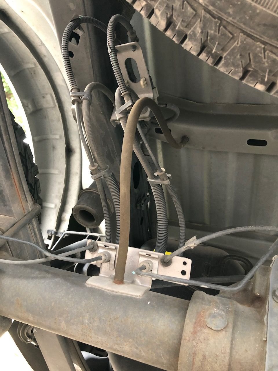 Hose hanging from rear axle, ID please? Ford F150 Forum Community