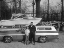 Late fall of '75 with my little sister.