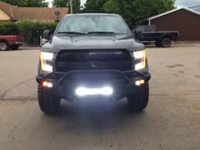 Finally got all the front lights hooked up.  CRAZY BIGHT!!!  Running down the road I can turn the headlights on and off, but cant tell the difference.