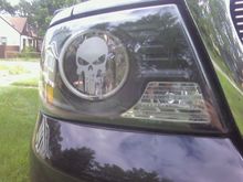 vinyl punisher headlight decal