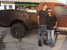 Fred's truck was stuckkk ! <3