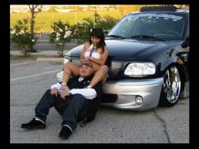 yea thats me and my new hood emblem. haha!