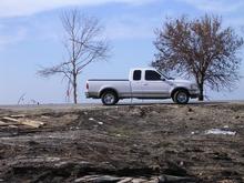 Standing where the camp use to be After Katrina