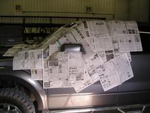 taped everything off