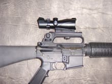 AR-15  With Bushnell Trophy 1x32 internal laser
