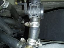 Cutoff valve with bypass tee underneath it. 2001 E-350 V-10