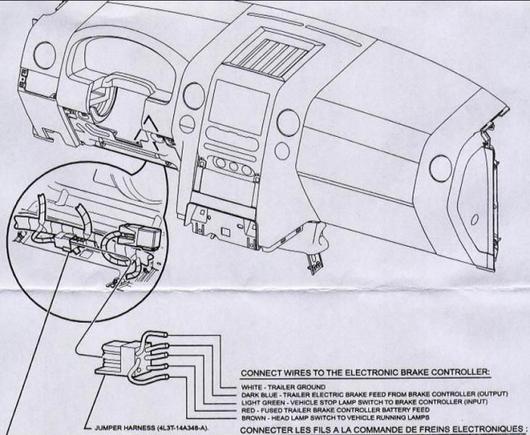 2006 trailer tow brake controller locations