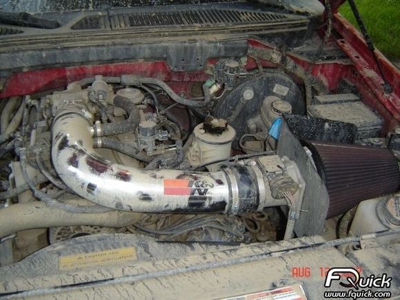 K&amp;N 77 open air filter and no water or mud was in the pipe after muddin!