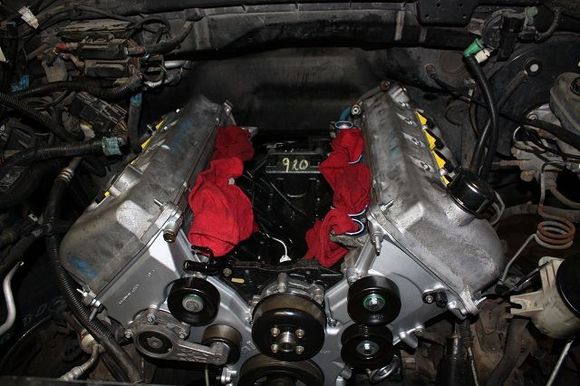 Motor is in, no intake yet