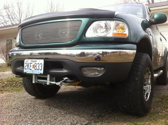 Winch low on driver side