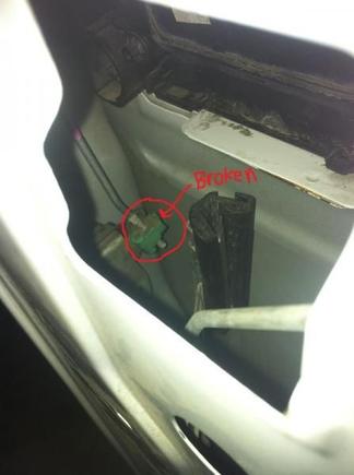 Door lock rod clip
