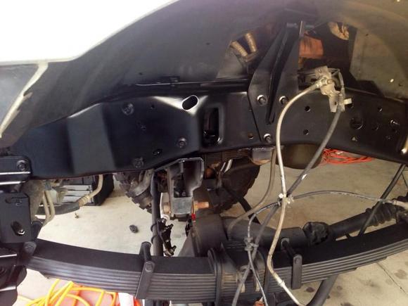 Stripped the frame and I'm spraying it satin black