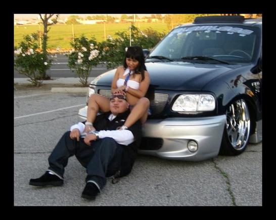 yea thats me and my new hood emblem. haha!