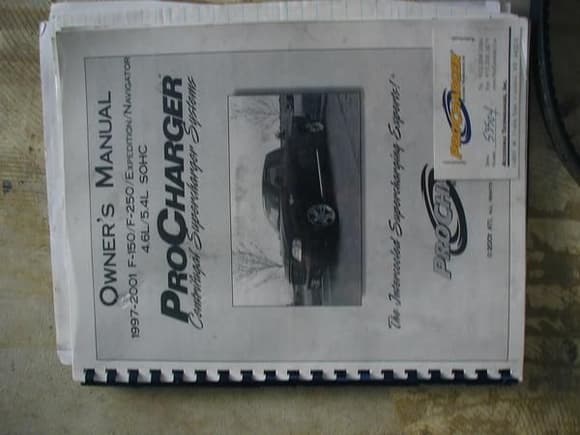 procharger instruction book