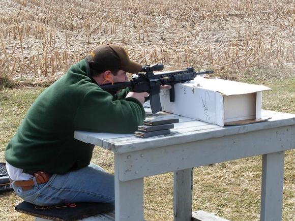 A Chevy guy shooting my AR