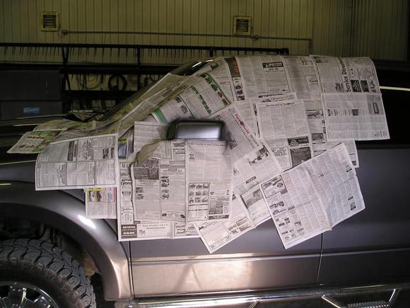 taped everything off