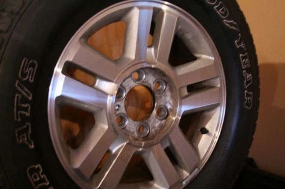 2004 18" Lariat rims with tires. Tires are probably done...to be honest.
$375 for all (4) Four.