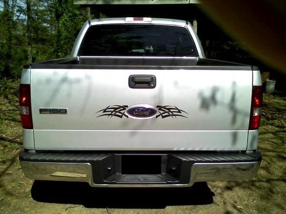 My tailgate decal from StickyCreations.com
They can make about anything you want.