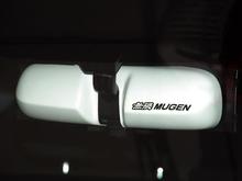 2013 Honda Fit Sport Mugen Rearview Mirror Cover Closeup