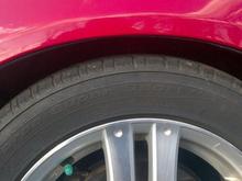 front wheel gap