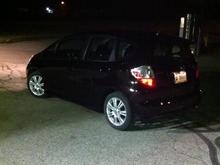 washed,clayed, waxed rear view