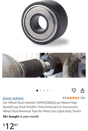 Price is in $ CDN. I may have said it was less than 10$, so ok, it was 13$. I much prefer this to using a bunch of washers and grease to create a spacer. A few packs of washers would probably cost nearly the price of this tool. It has a conical feature that centers the lug nut which ain’t bad at all. 

