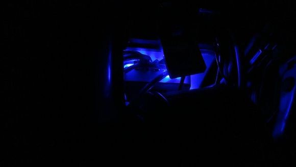 LEDs from the kit at night