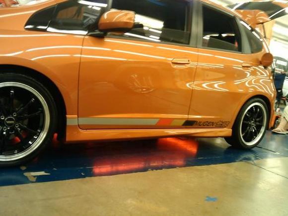 the decals and neons