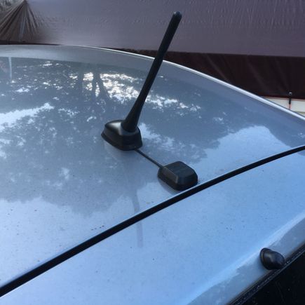 Waterproof and no apparent interference between OEM and Sat antennas.